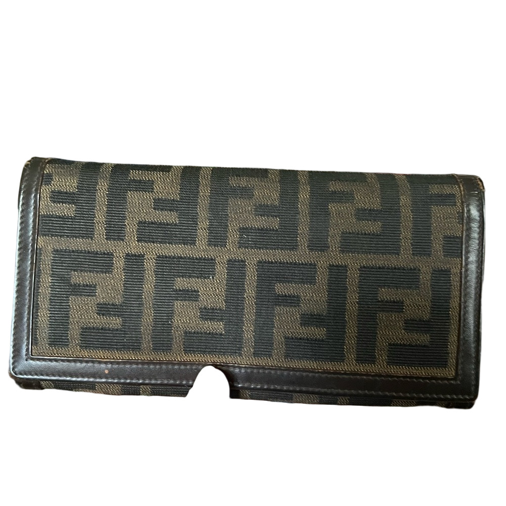 Fendi Brown and Black Wallet
